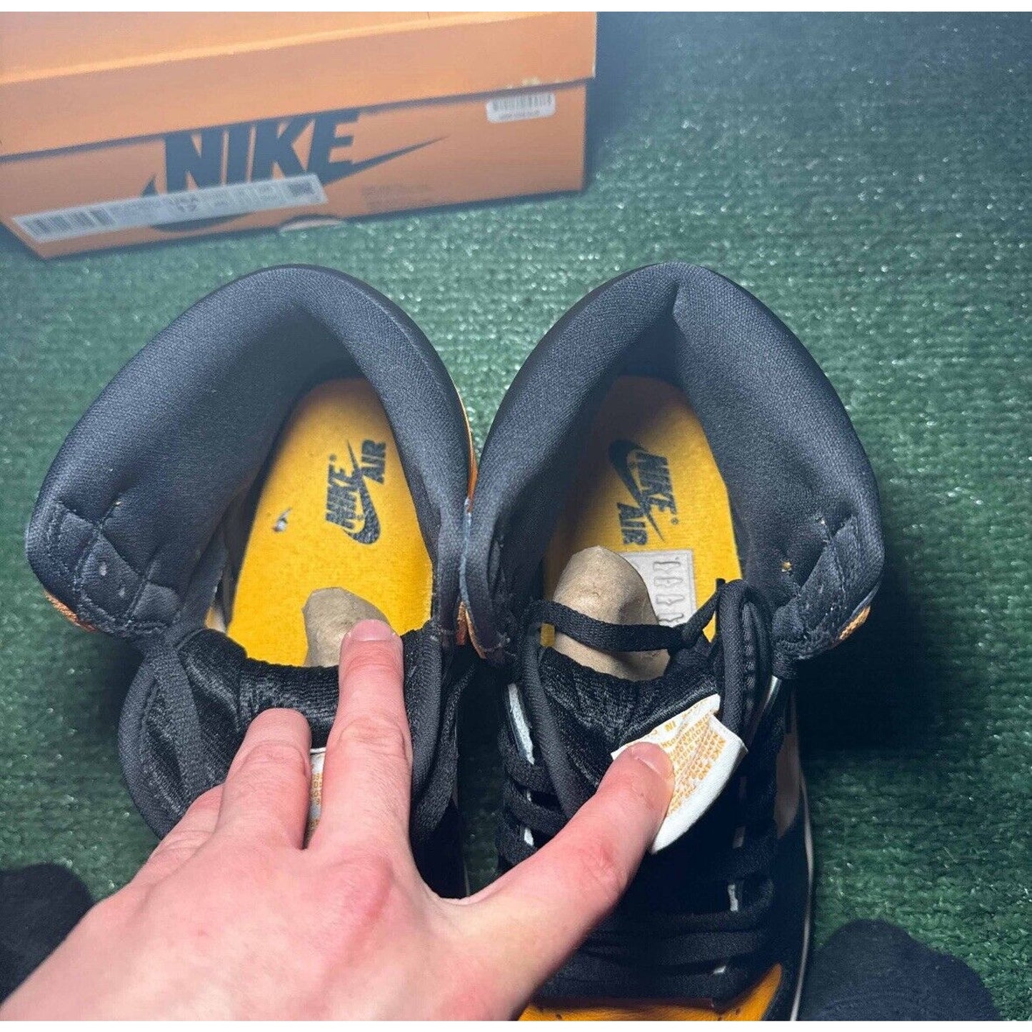 Size 12 - Jordan 1 Retro OG High Yellow Toe