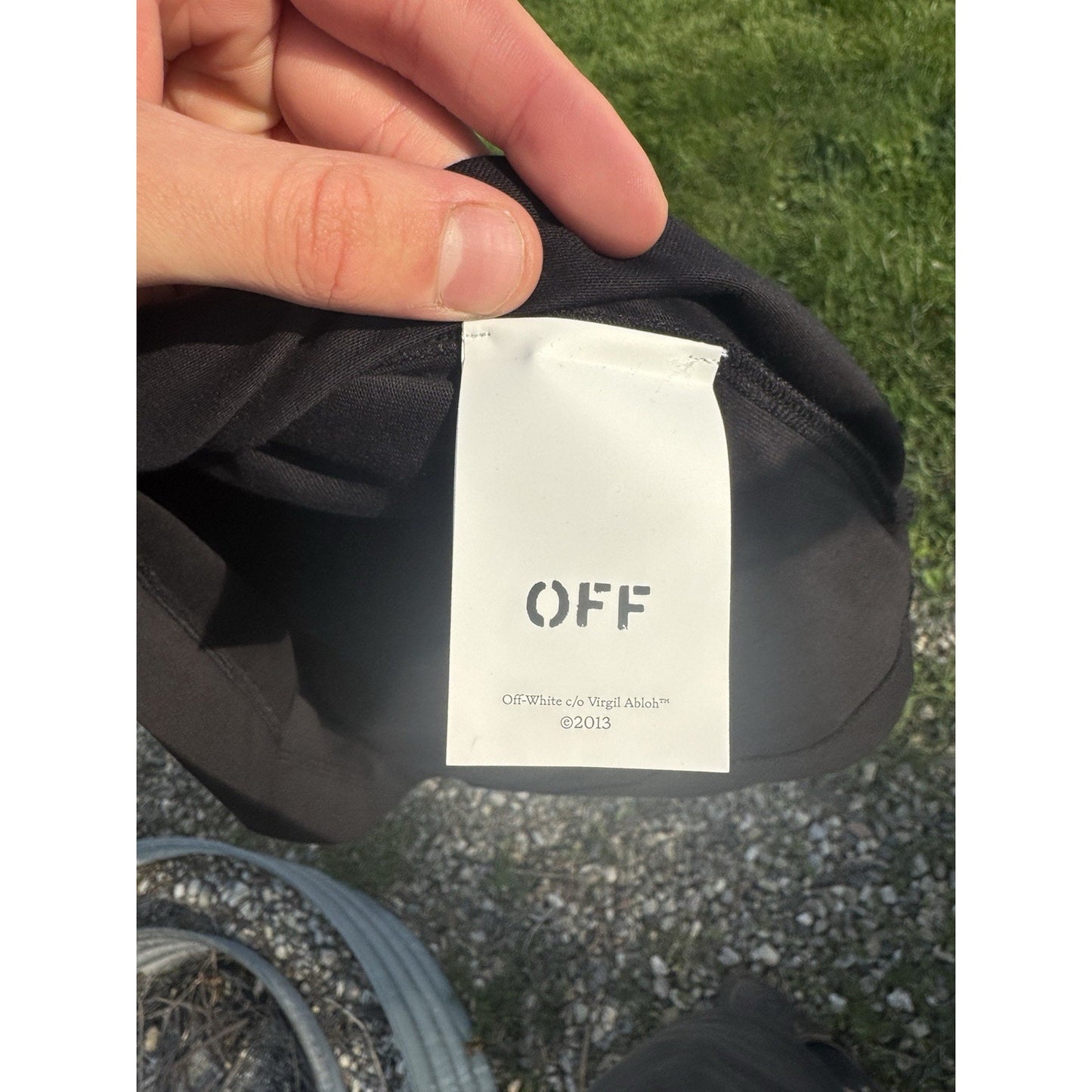 Off-White Spray Arrow T-Shirt Black Size Large