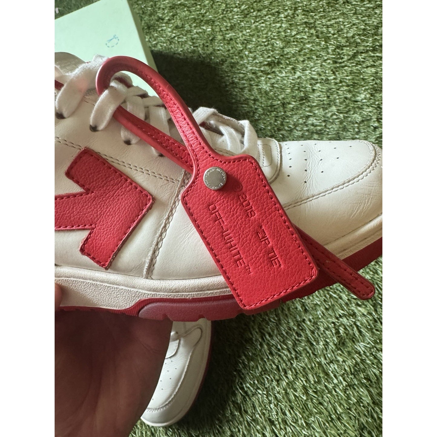 Off-White Out of Office Low White Red Size 42 EU / 9 U.S. Men's Sneakers