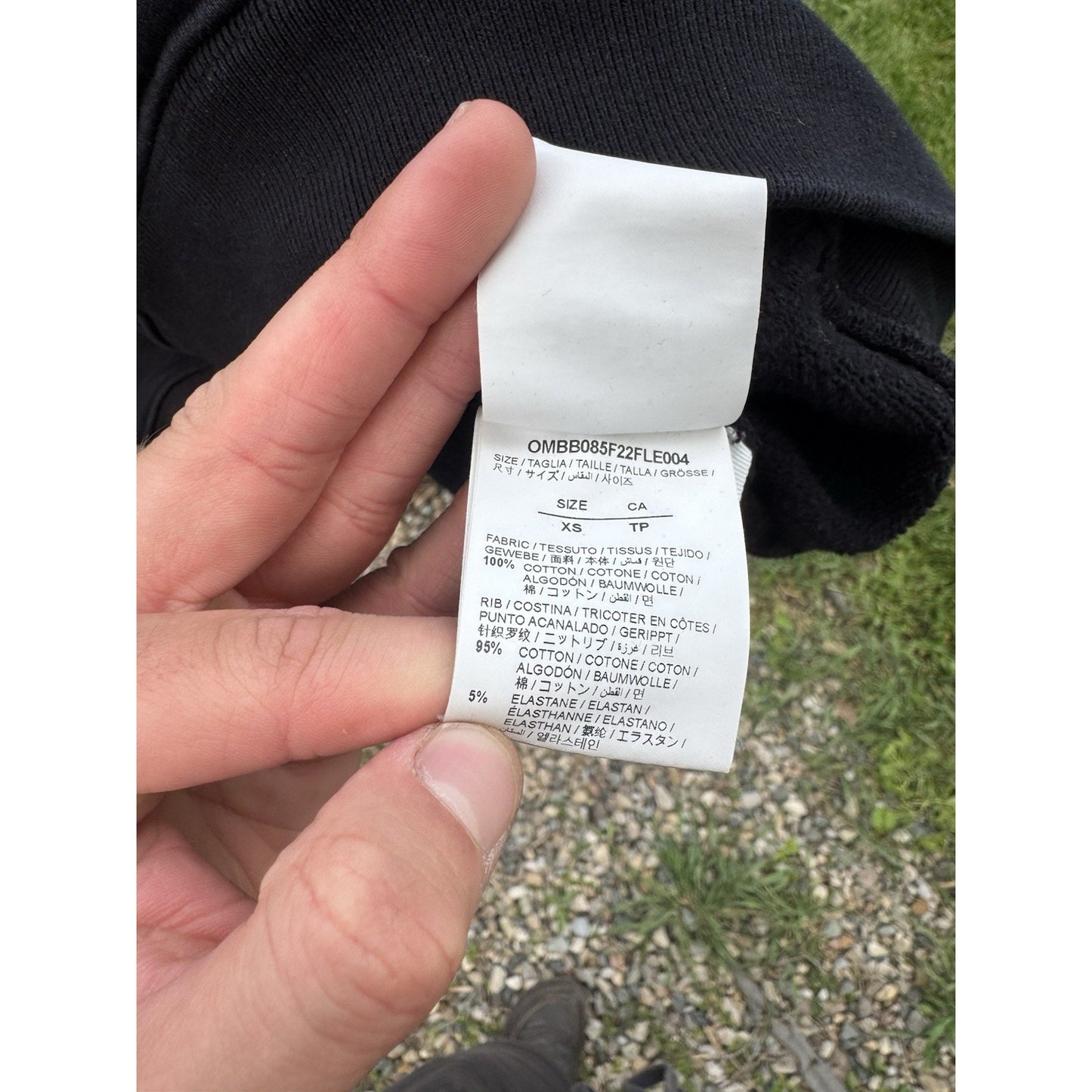 Off-White Thunder Hoodie Size Extra Small (Fits Small-Medium)