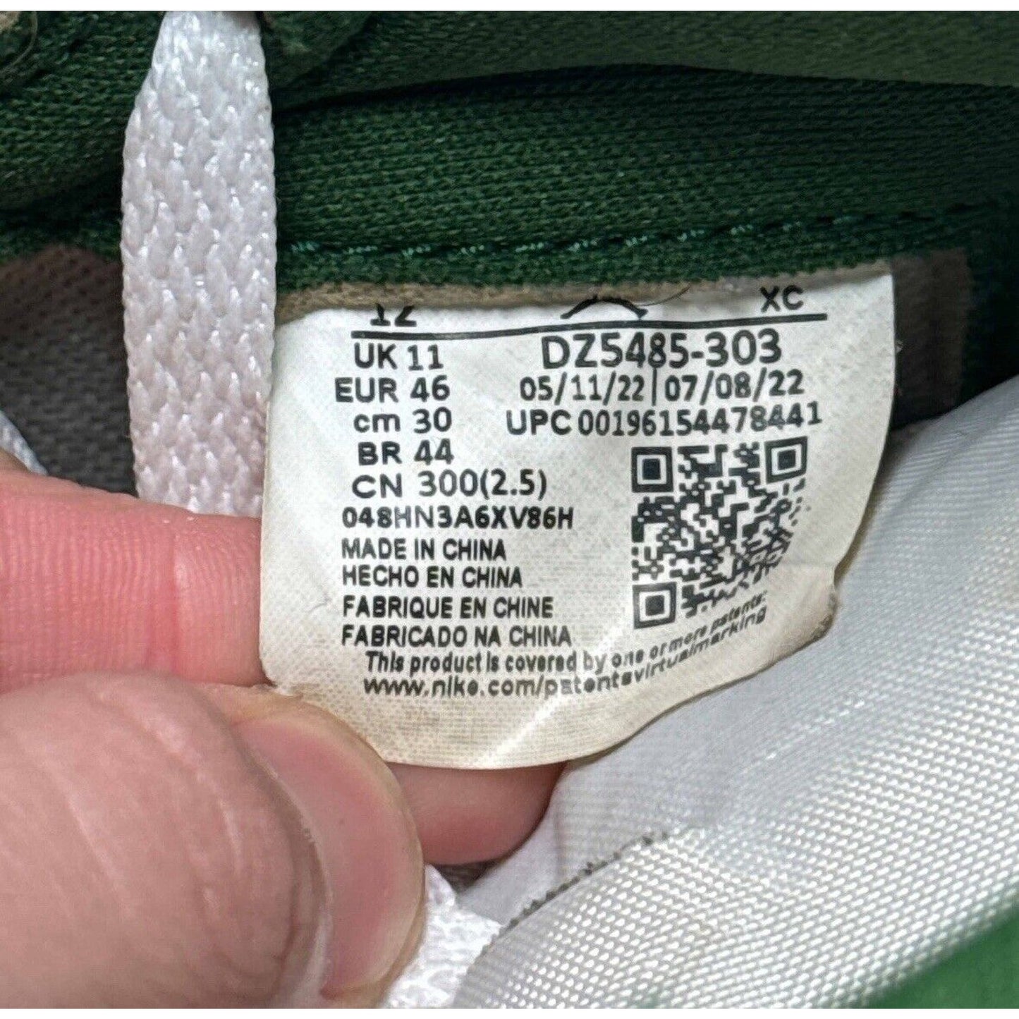 Size 12 - Jordan 1 Retro OG High Gorge Green
