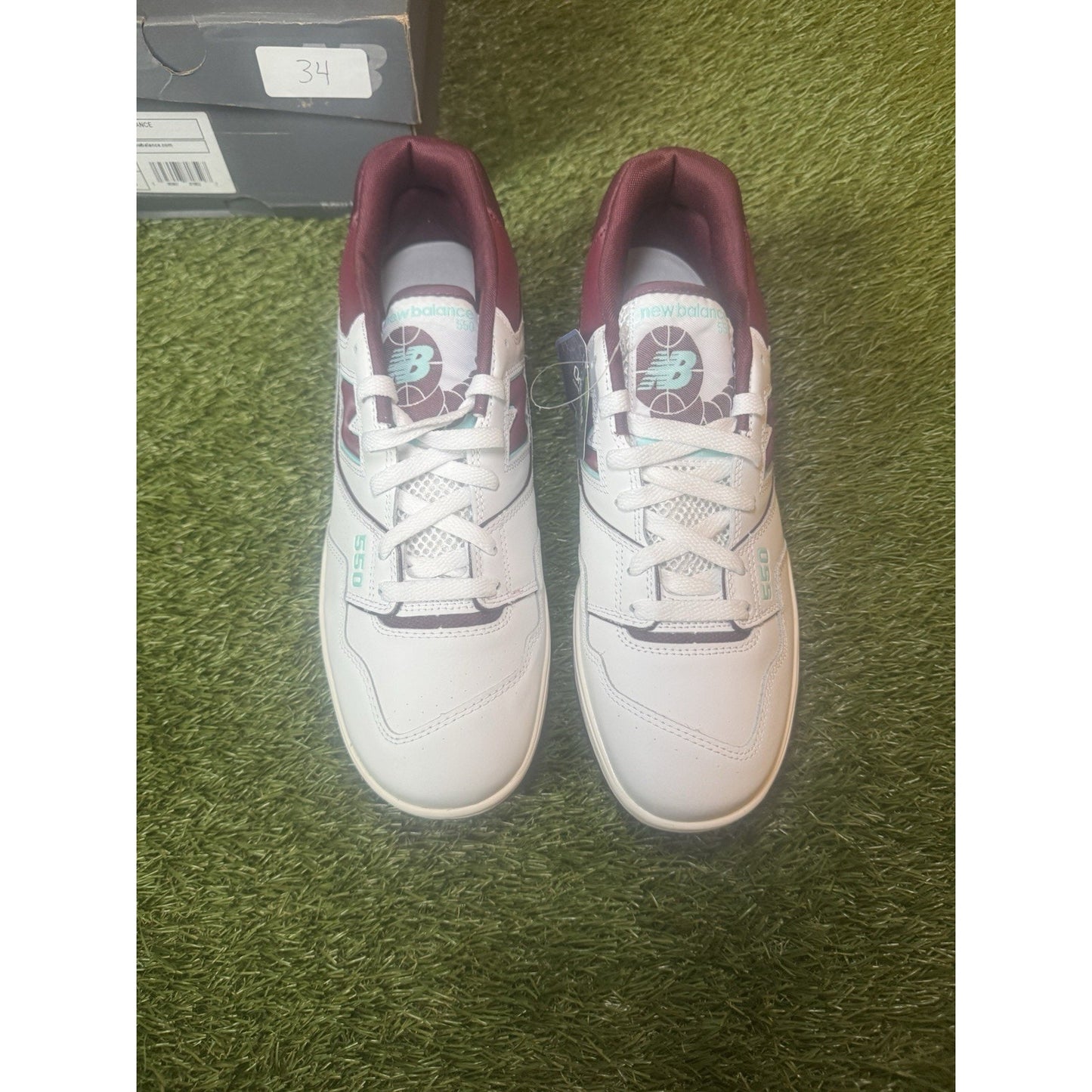New Balance 550 Burgundy Cyan | BB550WBG | US Size 12 Shoes Sneakers
