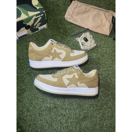 A Bathing Ape Bape Sta Suede Yellow Size 12 U.S. Men’s Pre-owned With Box