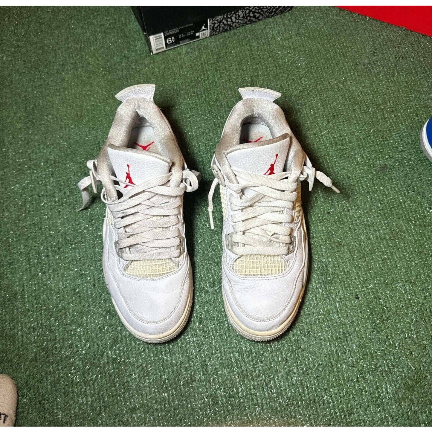 Size 7 - Jordan 4 Retro White Oreo