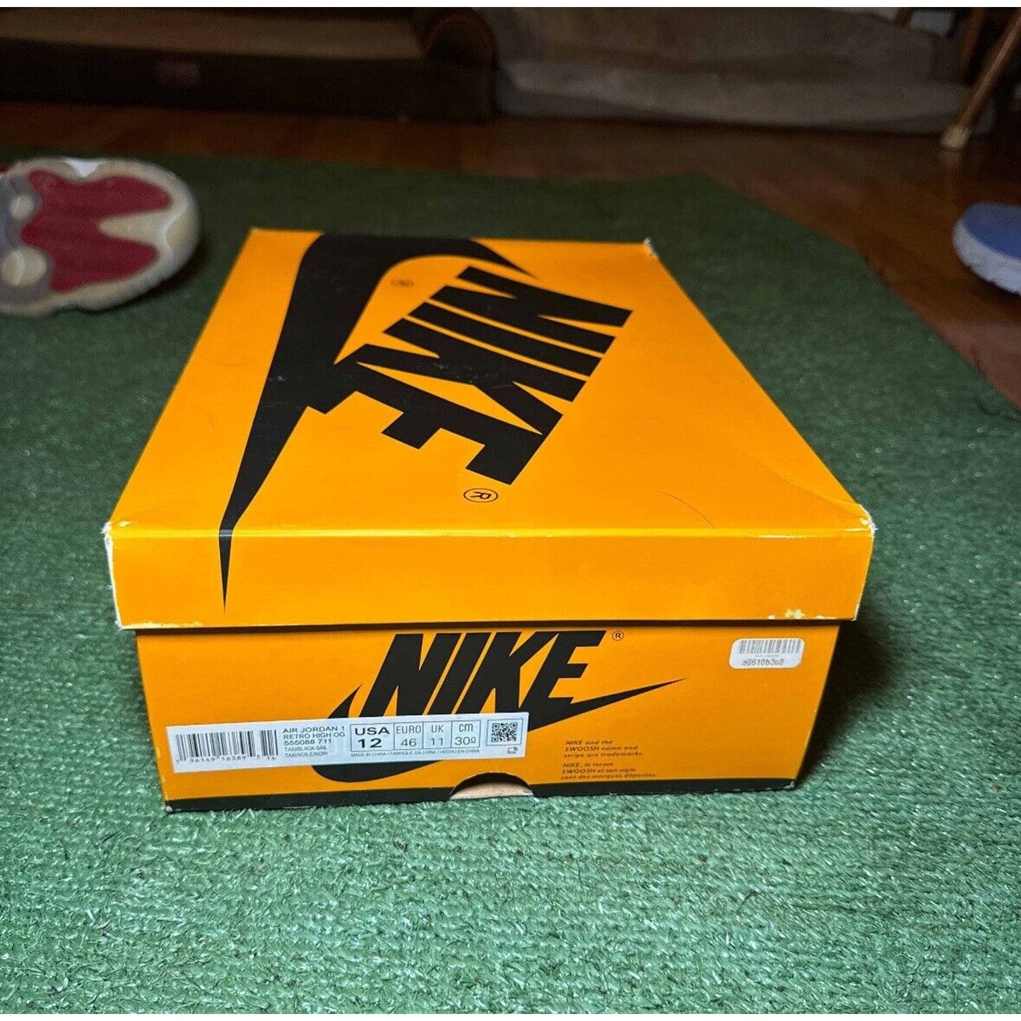 Size 12 - Jordan 1 Retro OG High Yellow Toe