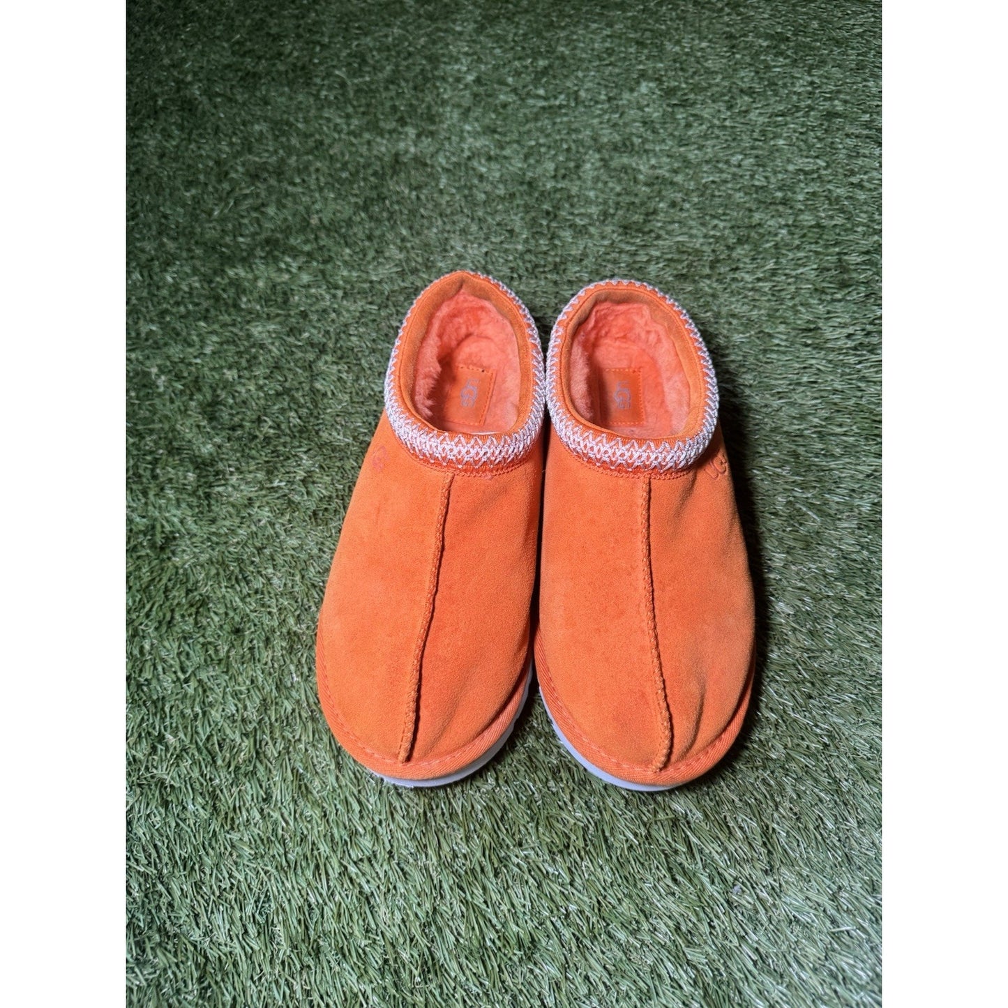 MEN UGG Tasman OrangeSlipper SHOE, Sheepskin Lined Slip-On, U.S SIZE 11, S/N5950