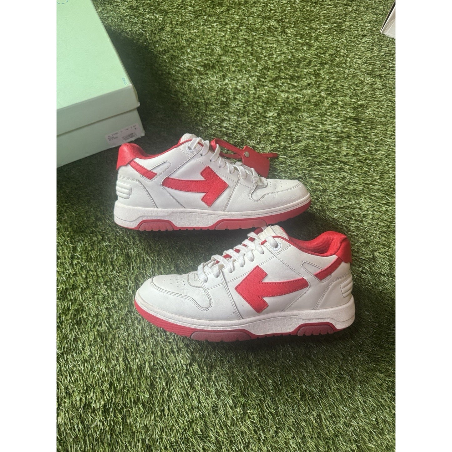 Off-White Out of Office Low White Red Size 42 EU / 9 U.S. Men's Sneakers