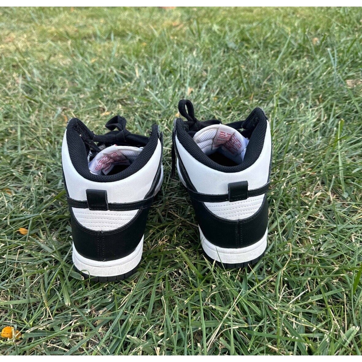 Size 6W - Nike Dunk High Black White W