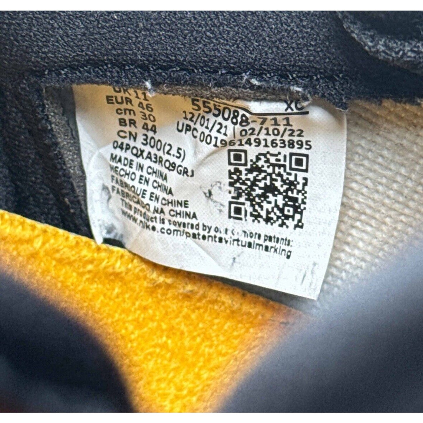 Size 12 - Jordan 1 Retro OG High Yellow Toe