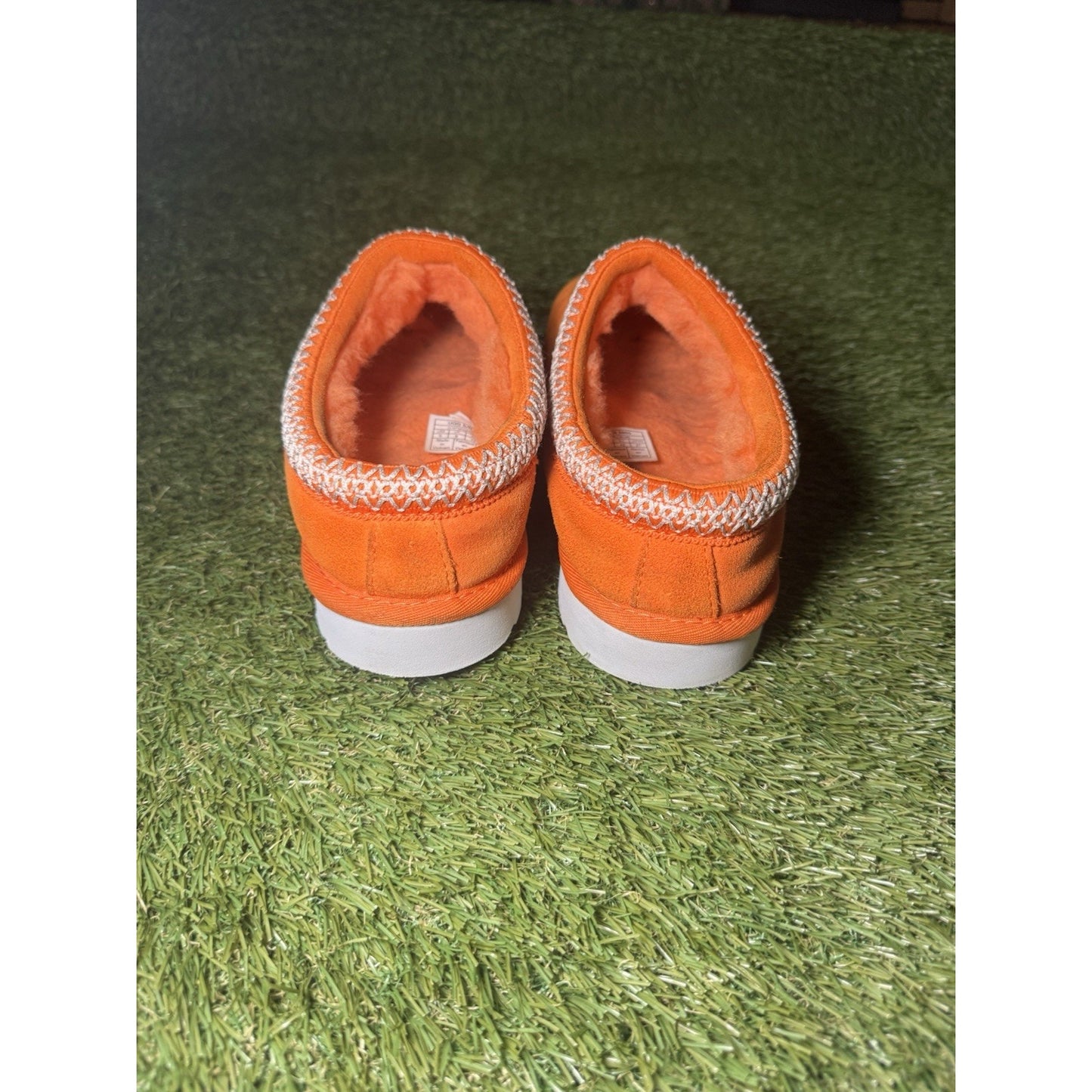 MEN UGG Tasman OrangeSlipper SHOE, Sheepskin Lined Slip-On, U.S SIZE 11, S/N5950