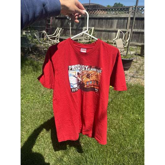 Prodigy Of Mobb Deep Red T-shirt Size Medium Lightly Used